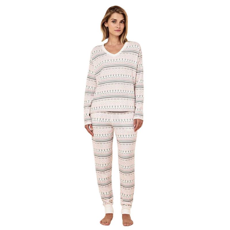 Papinelle Fairisle Waffle Long Sleeve Top and Jogger image number 0